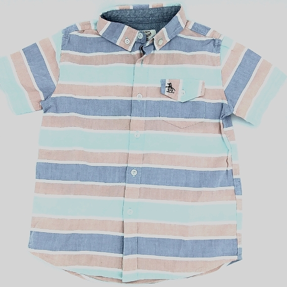 💙PENGUIN BY MUNSINGWEAR Striped Button Down Shirt - Picture 1 of 5
